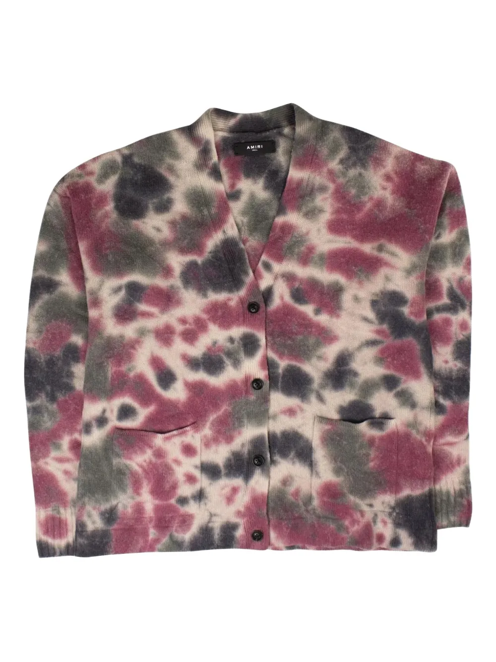 AMIRI Stadium Tie-dye "Multicolour" cardigan Beige