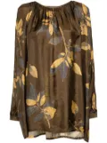Uma Wang Tammy motif-print blouse - Brown