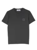 Stone Island Junior logo-patch cotton T-shirt - Grey