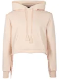 AMIRI fringe-trim ""Beige"" cotton hoodie - Neutrals