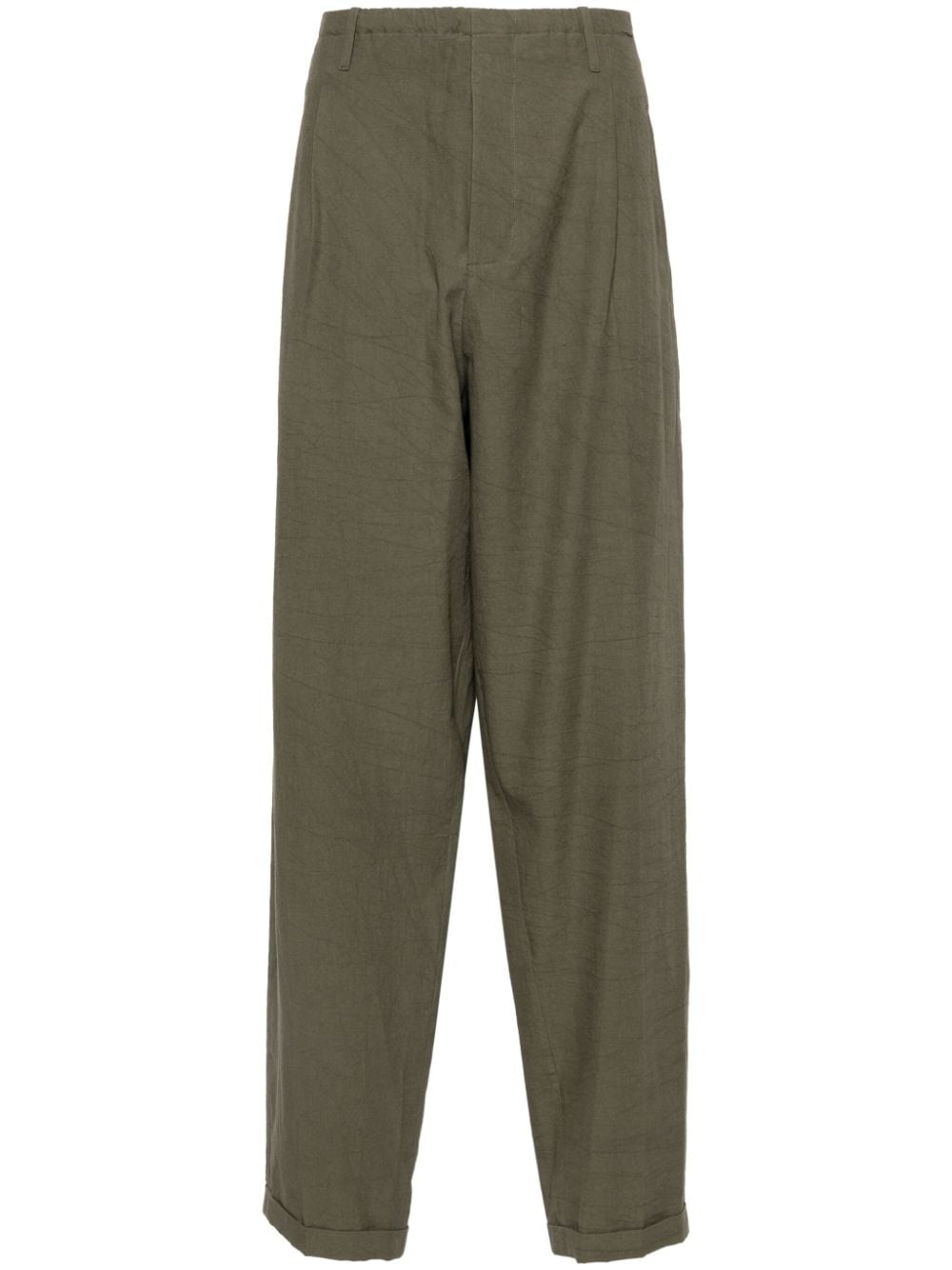 Shop Magliano New People's Twill Trousers In 绿色