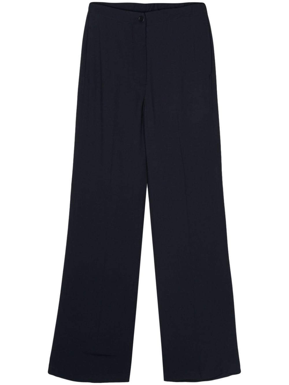Shop Seventy High-waisted Straight-leg Trousers In Blue