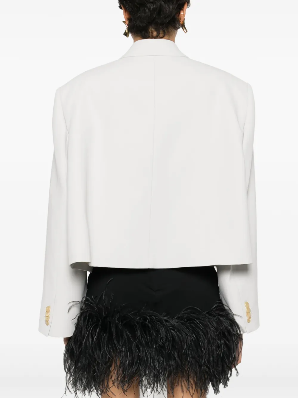 KHAITE The Raymond cropped jack Grijs