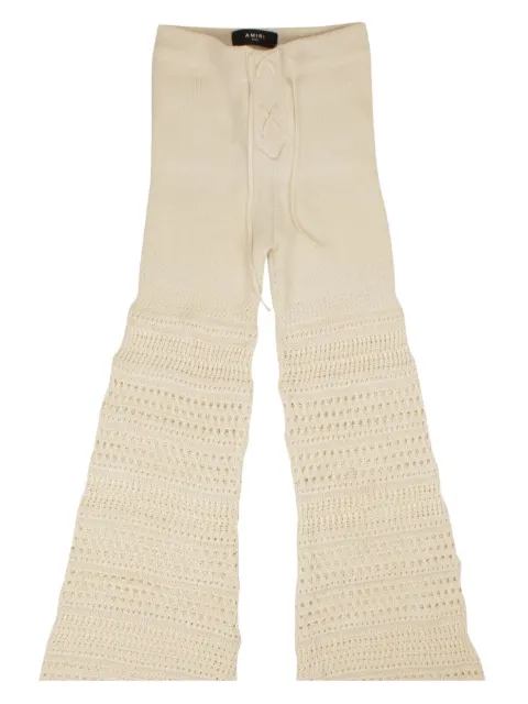AMIRI crochet flared trousers