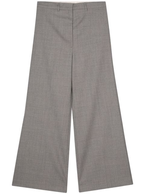 Low Classic mélange wide-leg trousers