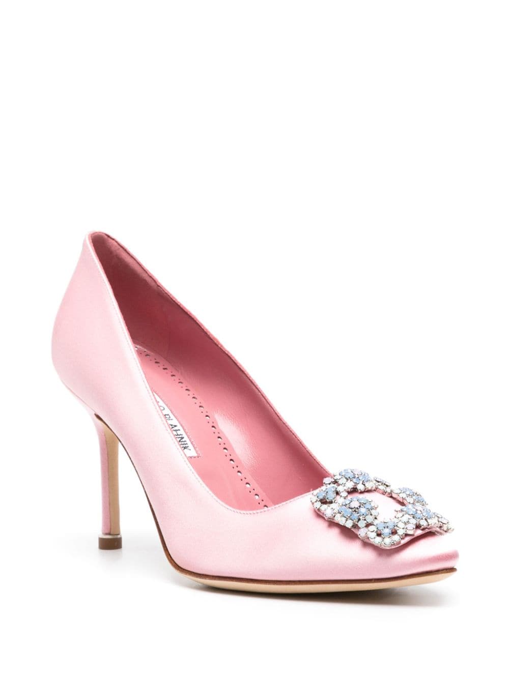 Image 2 of Manolo Blahnik Hangisi 105mm crystal-embellished pumps