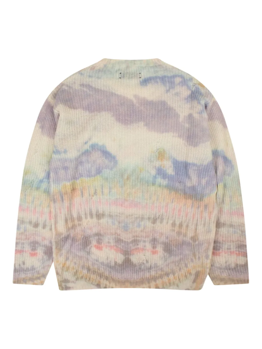 AMIRI Trui met tie-dye print Beige