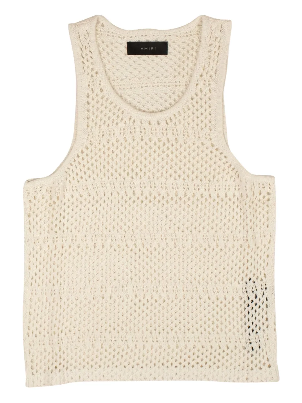 AMIRI Stadium Crochet "White" tank top Wit
