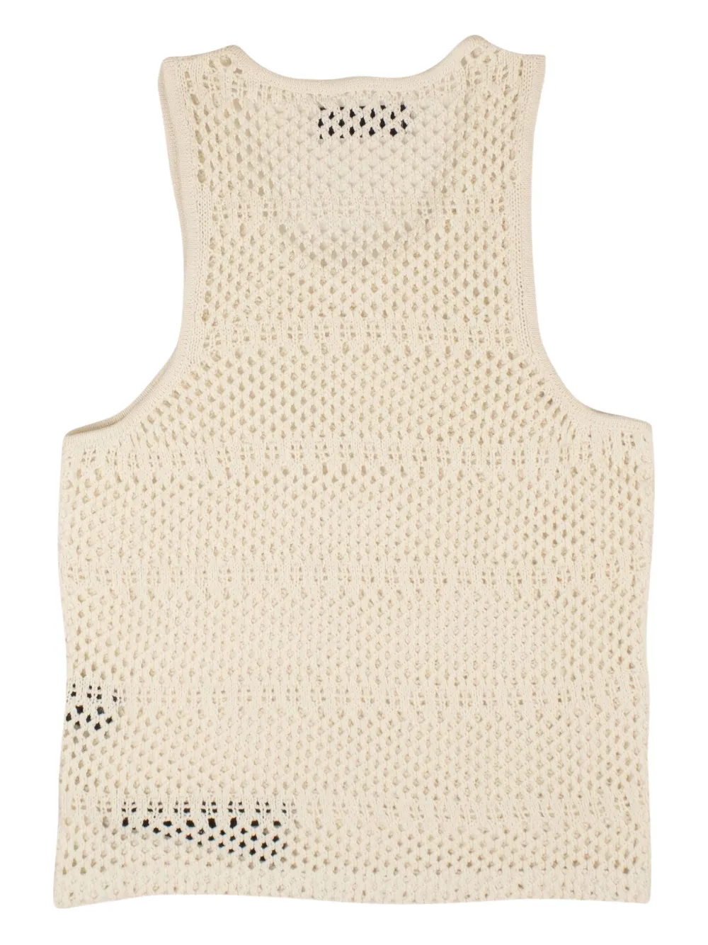 AMIRI Stadium Crochet "White" tank top Wit