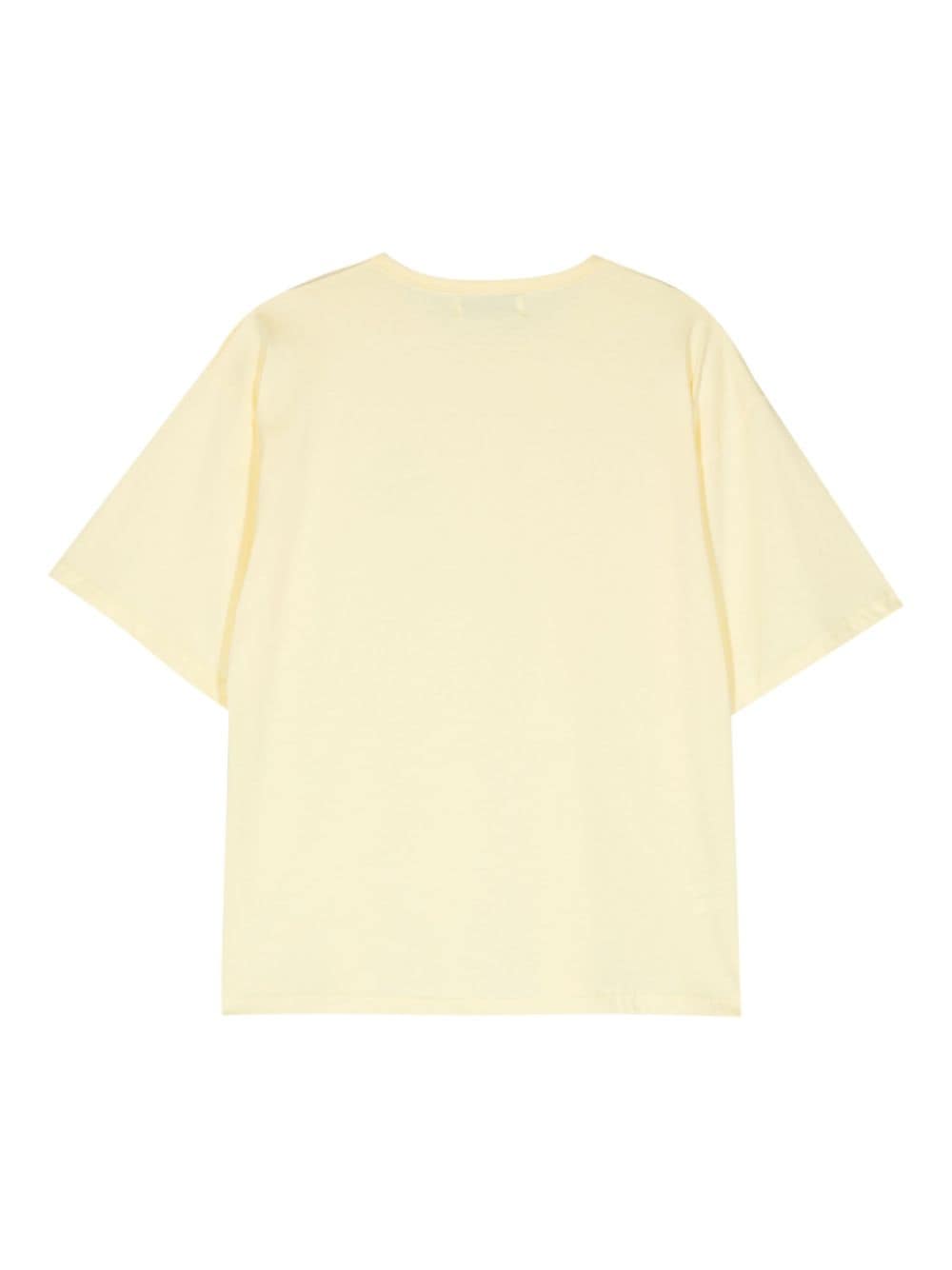 Shop Société Anonyme Patch Cotton T-shirt In Yellow