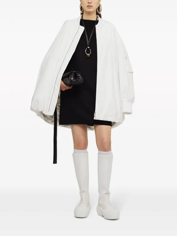 Jil Sander Padded zip-up Jacket | White | FARFETCH OM