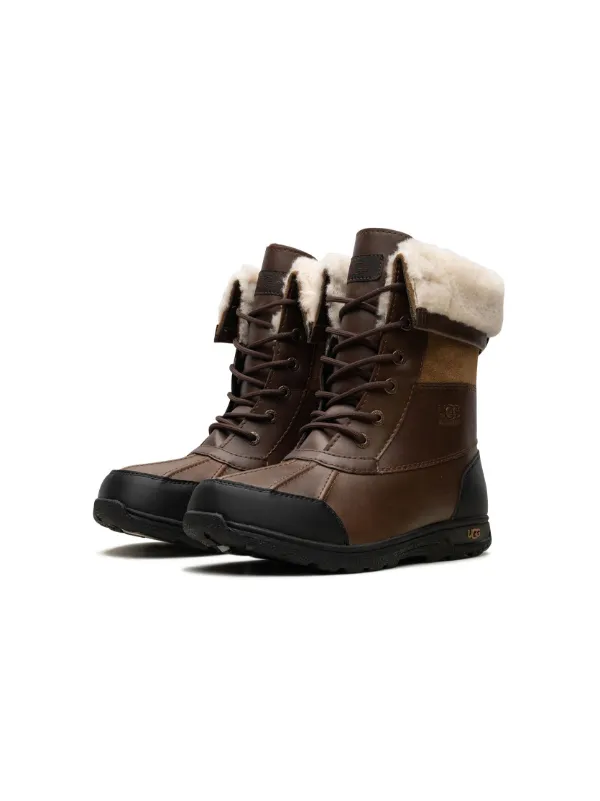UGG Kids Butte II Coldweather boots kids Rubber Suede Fabric Leather 1 Kids Brown