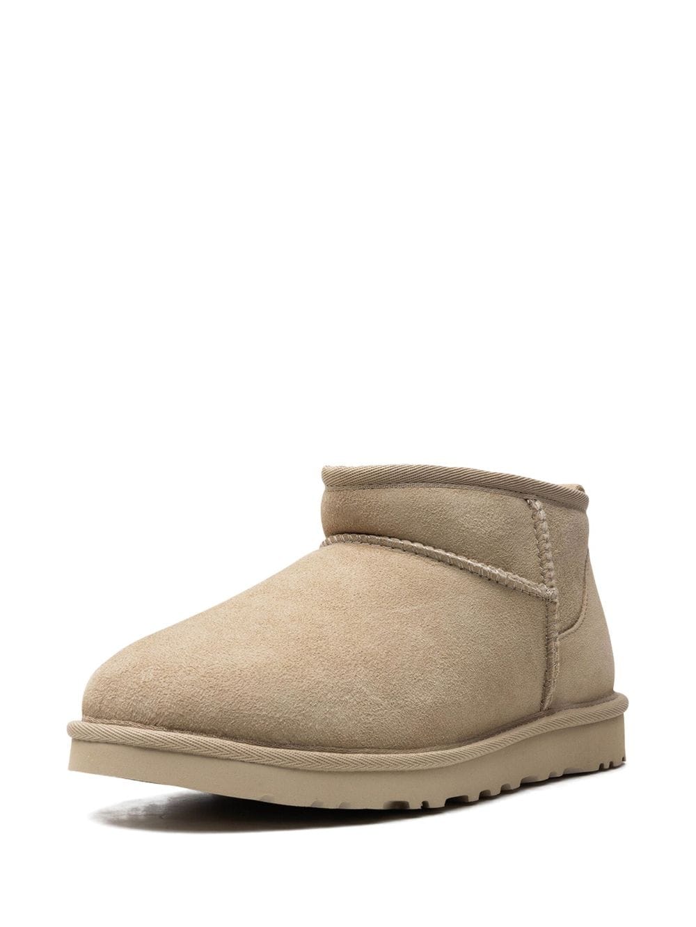 Shop Ugg Classic Ultra Mini Suede Boots In Neutrals