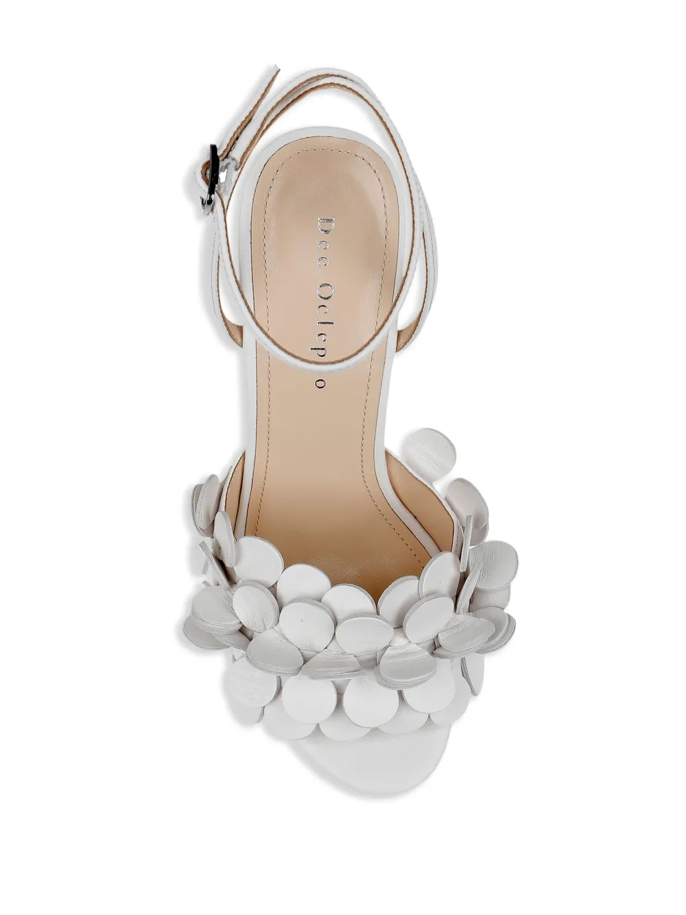 Shop Dee Ocleppo Madrid Leather Wedge Sandals In White