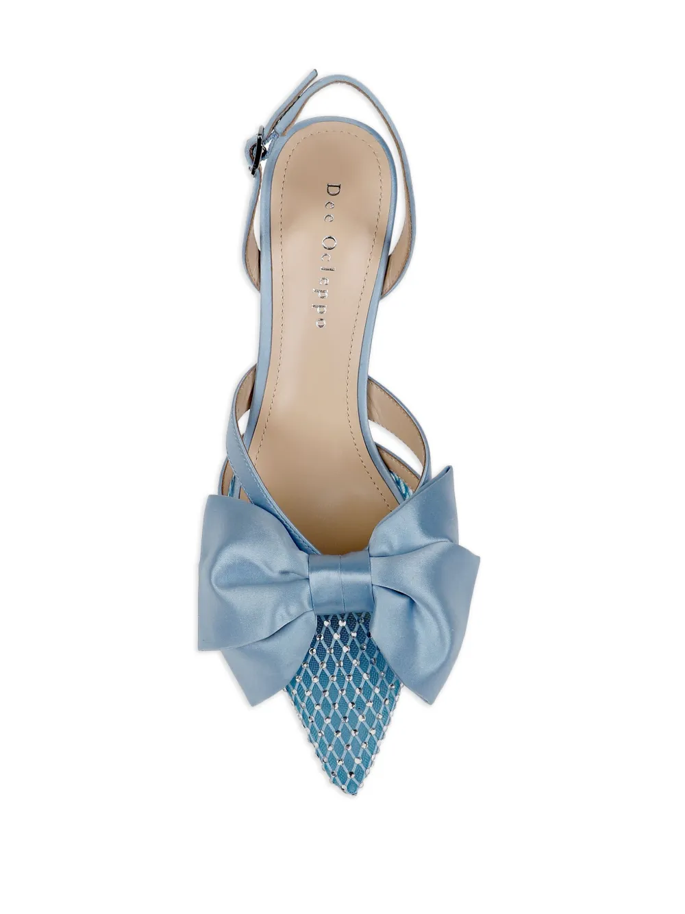 Shop Dee Ocleppo Brazil Satin Slingback Pumps In Blue