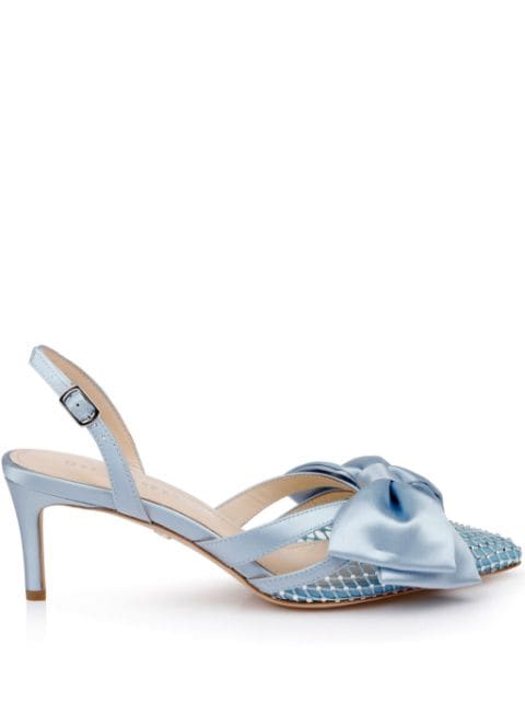 Dee Ocleppo Brazil satin slingback pumps