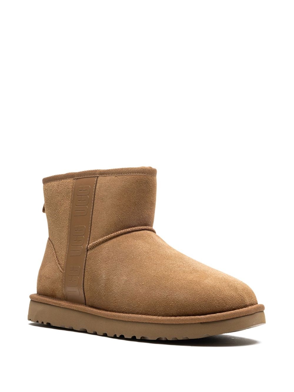 UGG Enkellaarzen met logoband - Bruin