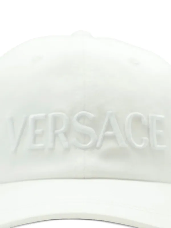 Versace logo-embossed Baseball Cap | White | FARFETCH