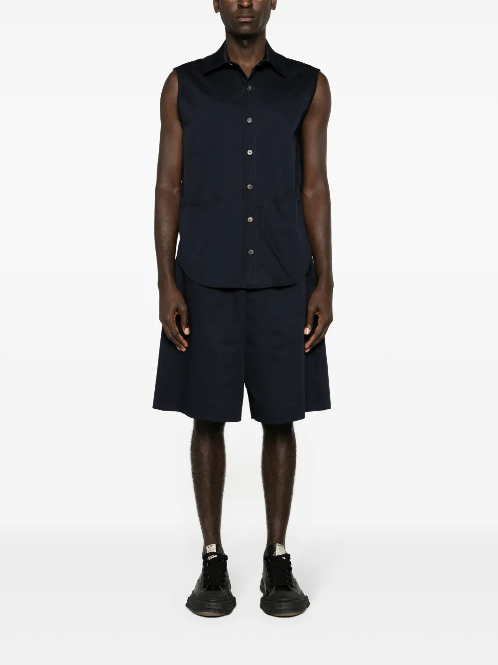 Société Anonyme Mouwloos katoenen shirt - Blauw