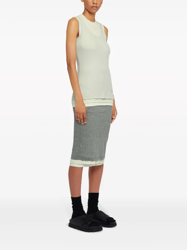 Jil Sander レイヤード タンクトップ | グレー | FARFETCH JP