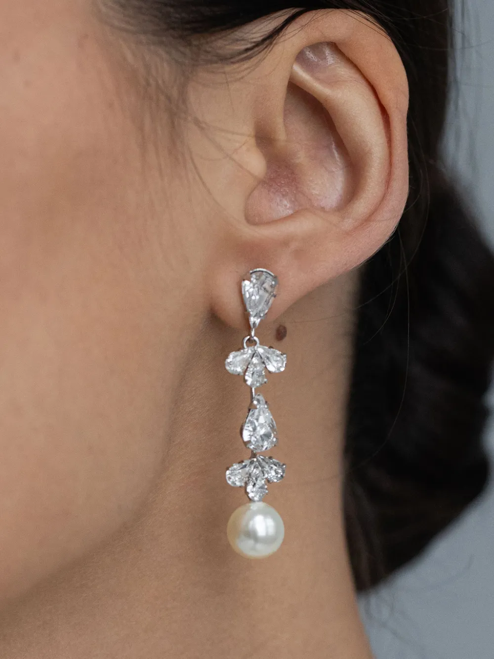 Jennifer Behr Betta Crystal Earrings In Silver