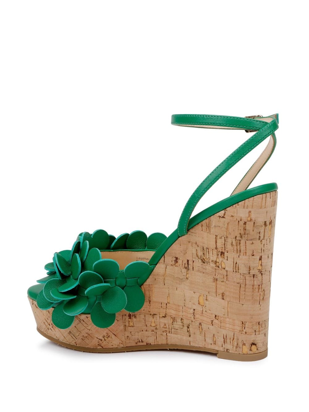 Shop Dee Ocleppo Madrid Leather Wedge Sandals In Green