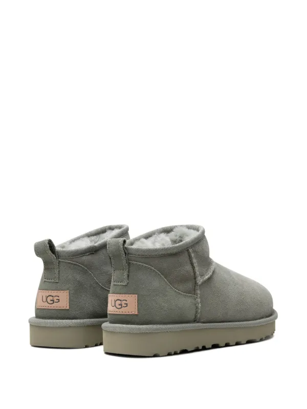 UGG Classic Ultra Mini シアリング ブーツ | グレー | FARFETCH JP