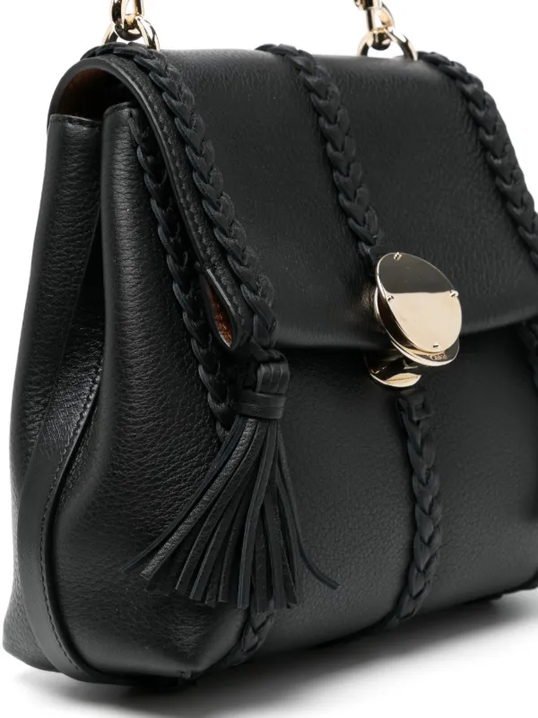 Chloé Small Penelope Shoulder Bag | Black | FARFETCH AO