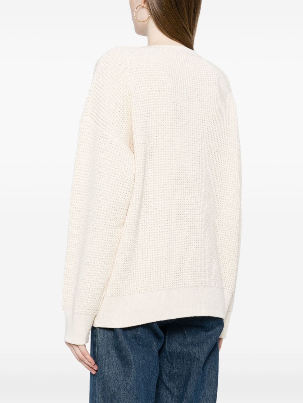 Reformation Georgie waffle-knit Henley Top - Farfetch