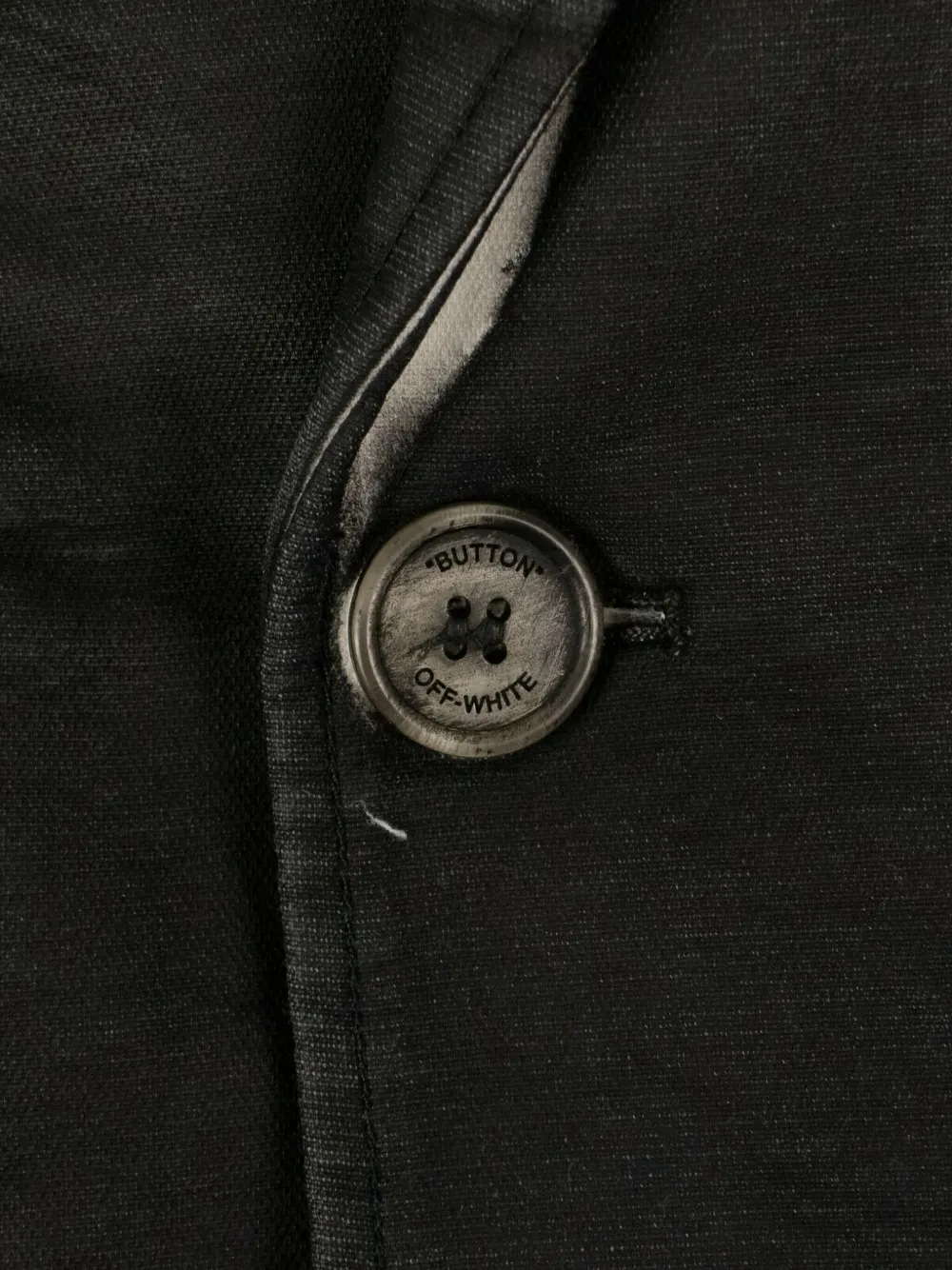 Off-White Paint Double-Breasted Blazer "Black" Zwart