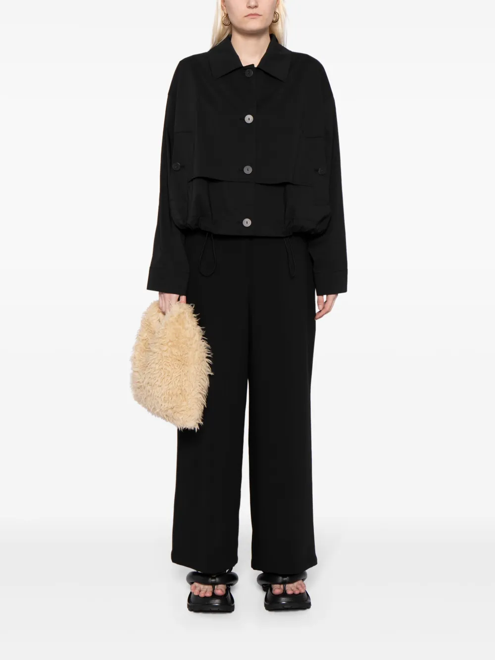 STUDIO TOMBOY High waist straight broek - Zwart