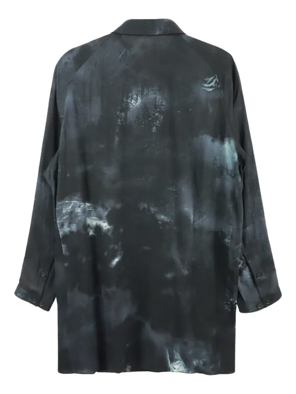 Yohji Yamamoto J-PT illustration-print Shirt | Black | FARFETCH