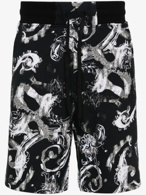 Versace Jeans Couture Watercolour Couture cotton shorts