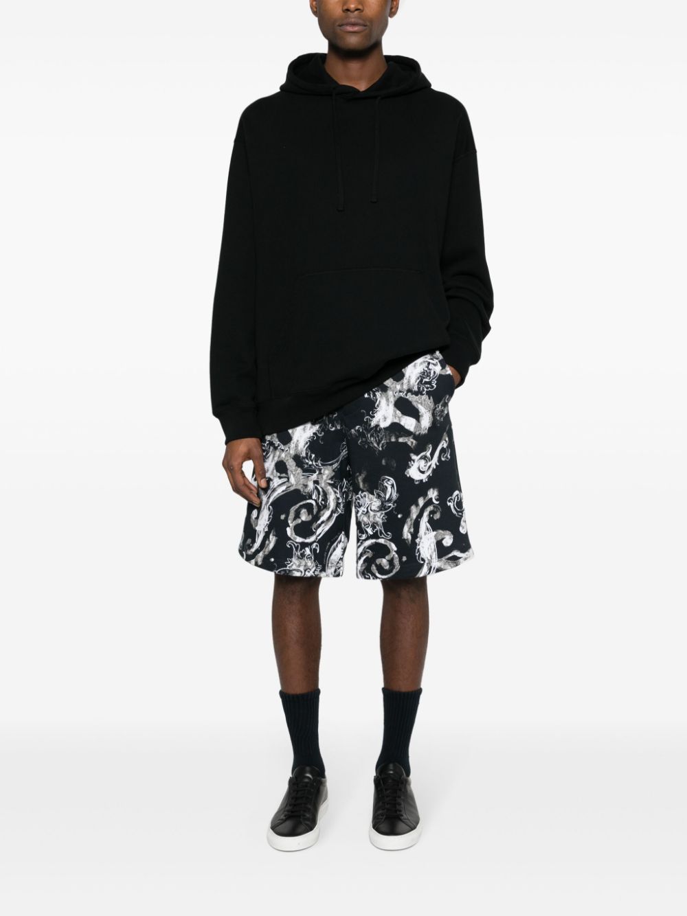 Versace Jeans Couture Katoenen shorts met print Zwart