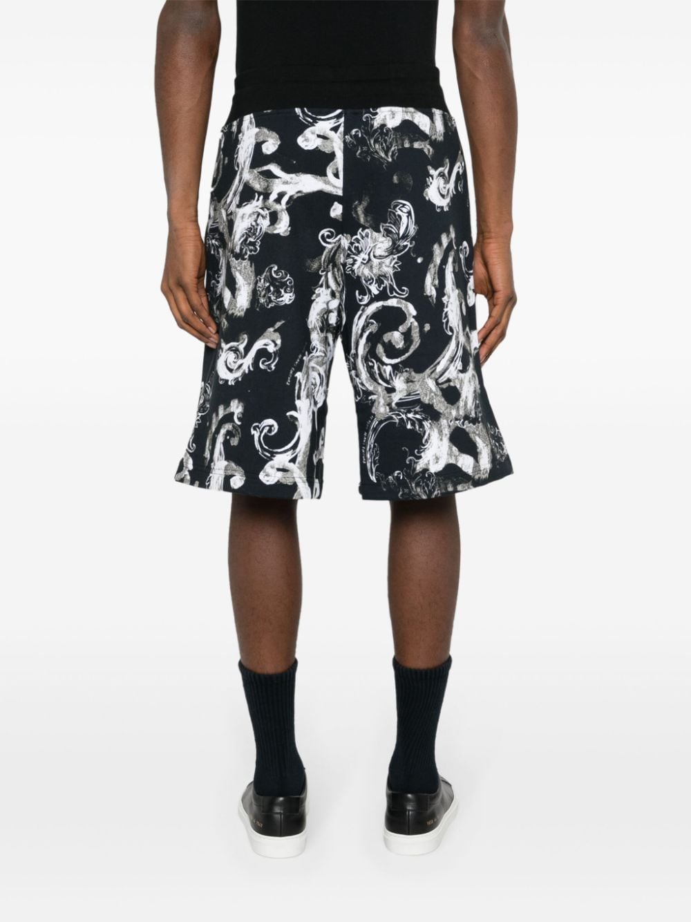 Versace Jeans Couture Katoenen shorts met print Zwart