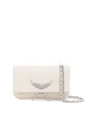 Zadig&Voltaire Swing Your Wings Rock Nano leather crossbody bag - White