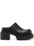 Rick Owens 75mm leather mules - Black