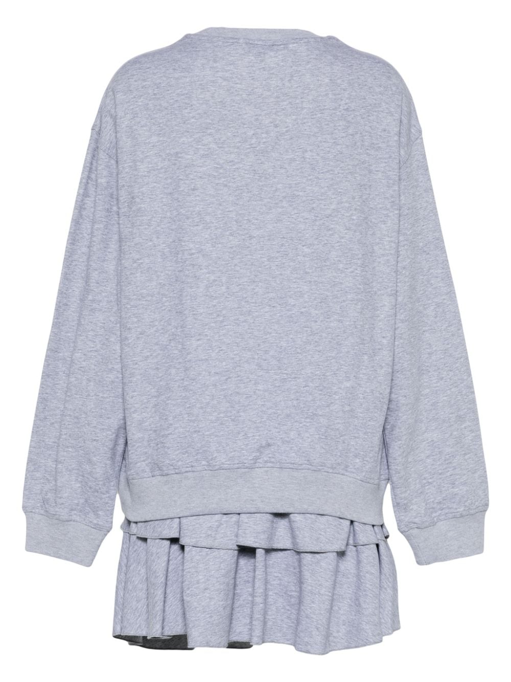tout a coup layered-design cotton-blend sweatshirt - Grijs