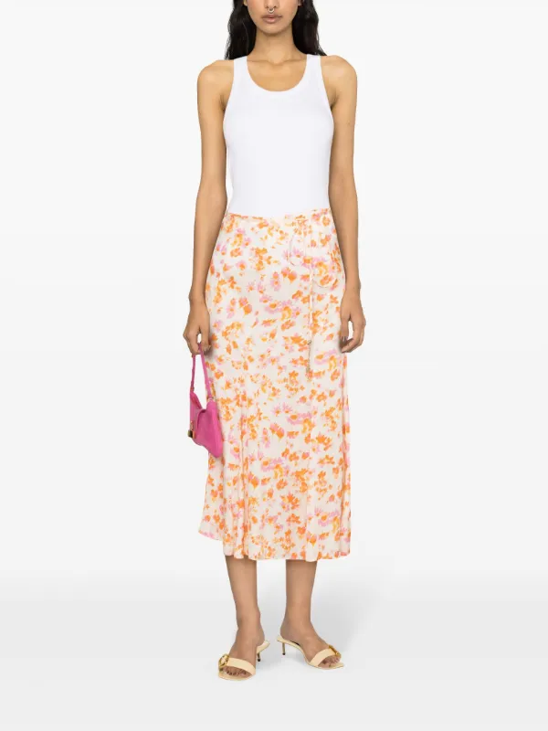 Satin midi skirt 60 hot sale