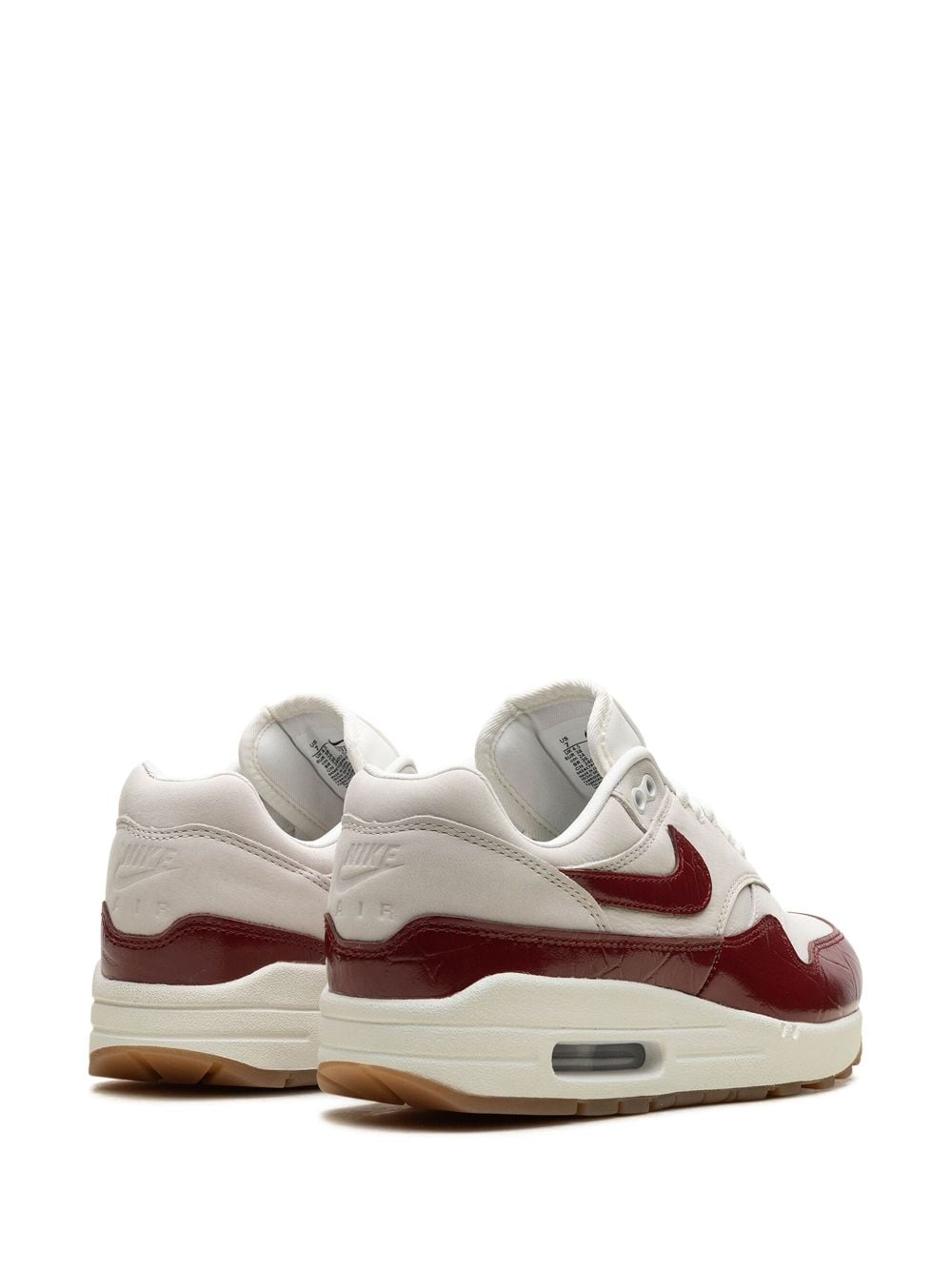 Shop Nike Air Max 1 Lx "team Red" Sneakers In Neutrals