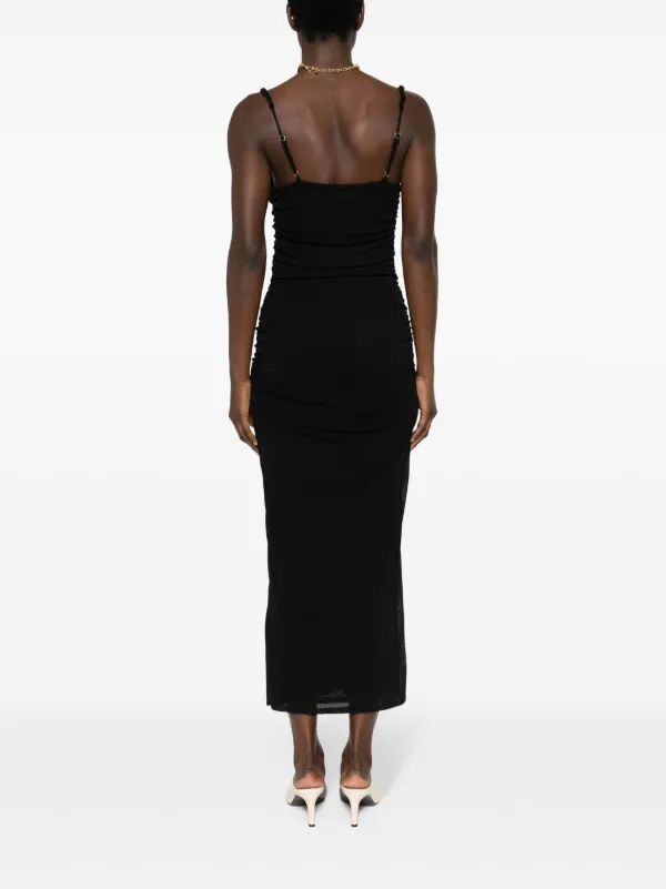 knee length dresses for ladies Alanna Halter Cowl Neck Midi Dress main image 0