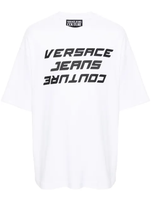 Versace Jeans Couture logo-stamp cotton T-shirt