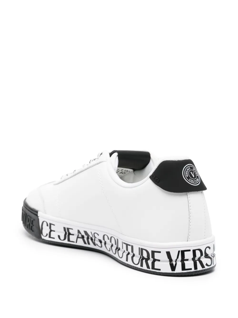 Versace Jeans Couture Logo-print Low-top Trainers In White
