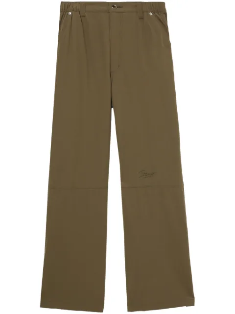 izzue logo-embroidered trousers