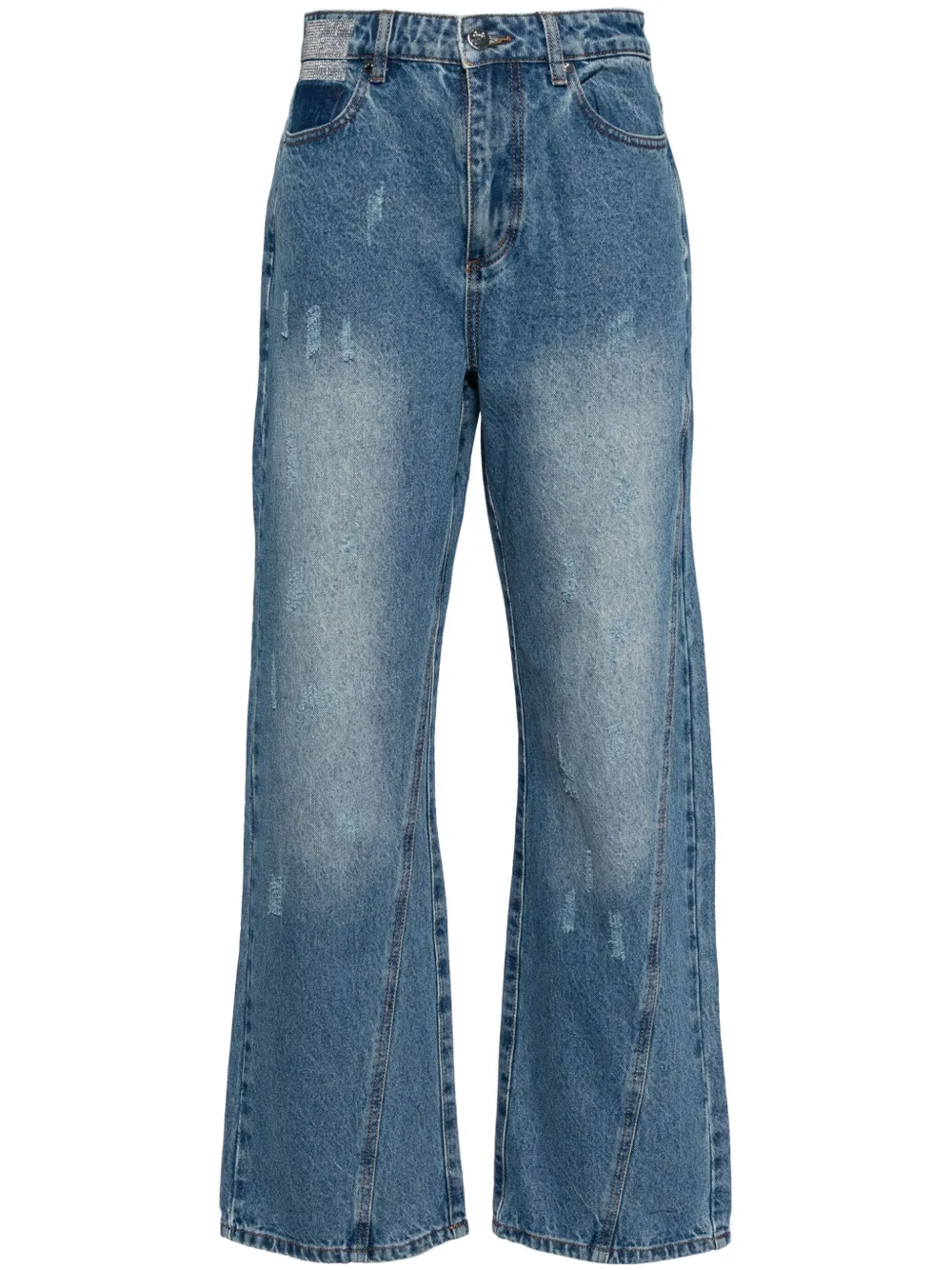 tout a coup High waist flared jeans Blauw