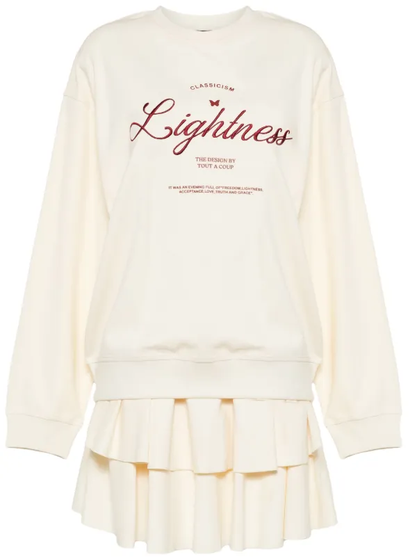 Tout a Coup slogan-embroidered crew-neck Sweatshirt Farfetch