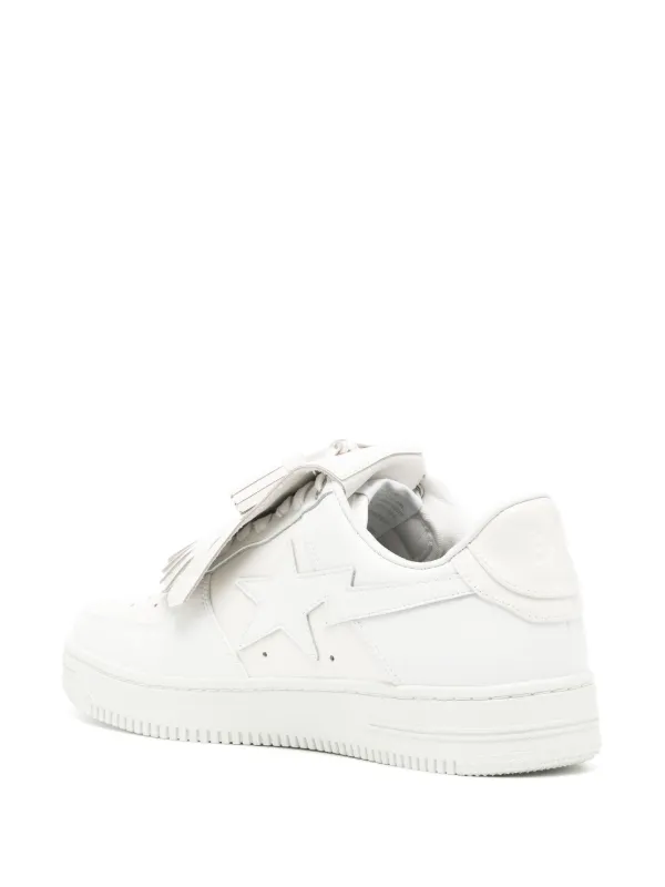 A BATHING APE® Quilt Tassel Leather Sneakers - Farfetch