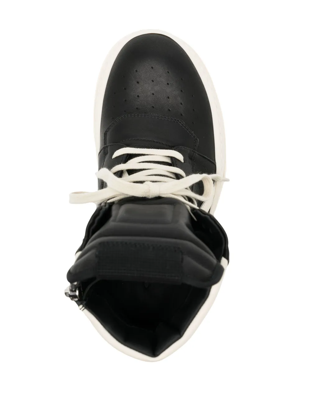 Shop Rick Owens Mega Bumper Geobasket Lace-up Sneakers In Black