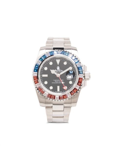 A BATHING APE® наручные часы Type 2 BAPEX Crystal Stone 55 мм