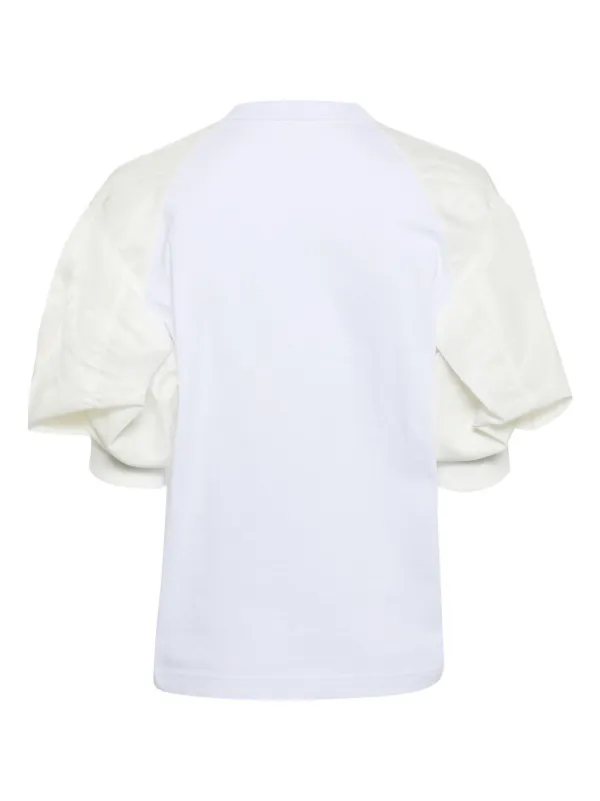 ホワイト パフスリーブ Tシャツ Sacai パフスリーブ Tシャツ | ホワイト | FARFETCH JP